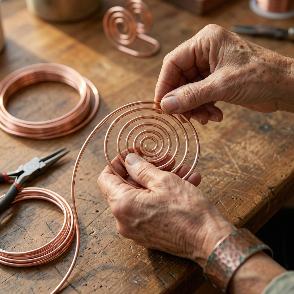Hand Sample Copper Vera's Flow Copper Hand Spiral – Vera's Copper