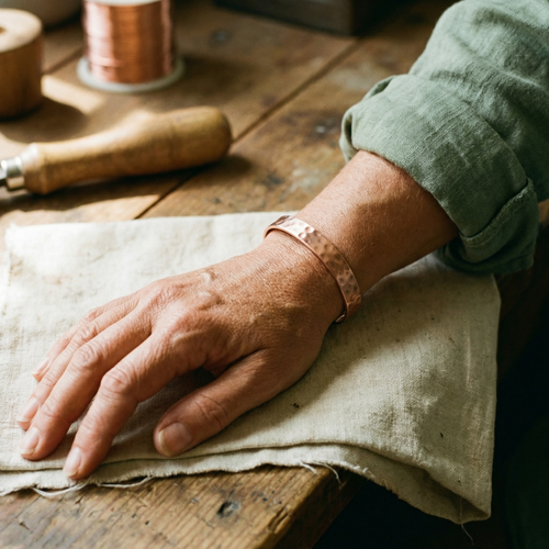 Vera's Lodestone Copper Bracelet