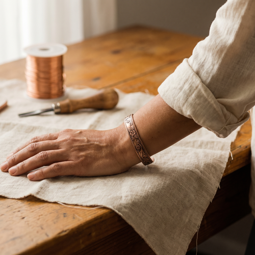 Vera's Knell Copper Bracelet