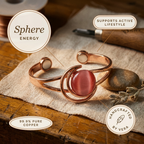 Vera's Sphere Pink Copper Bracelet