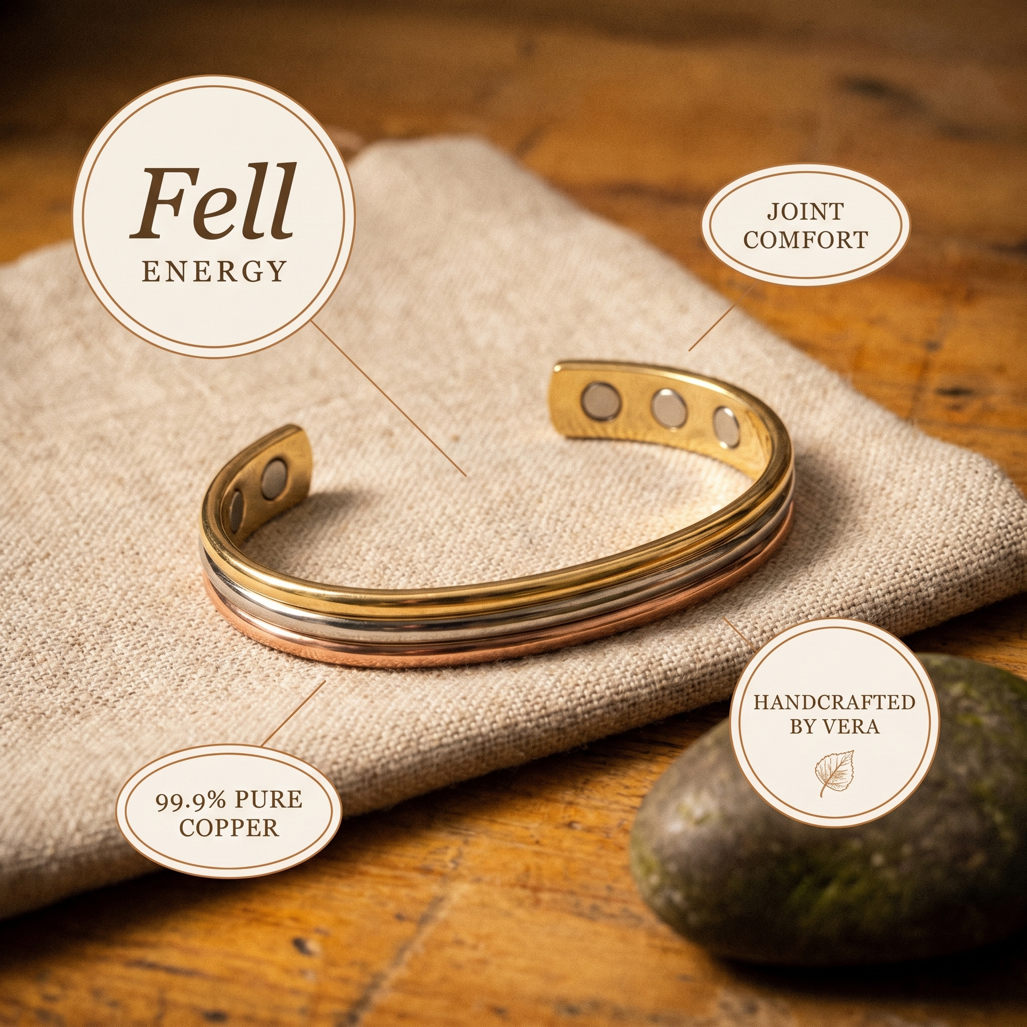 Vera's Fell Copper Bracelet