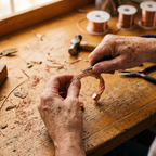Vera's Elm Copper Cuff Bracelet