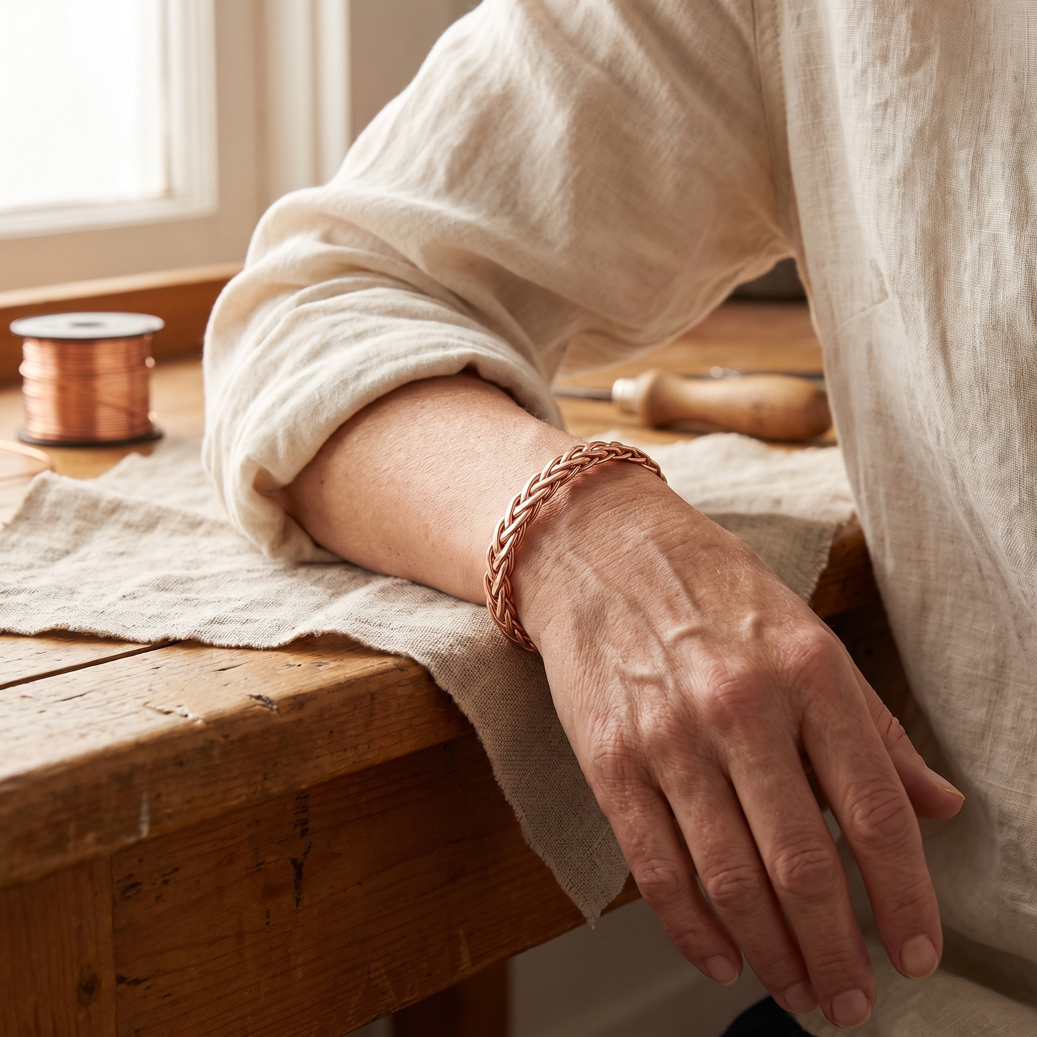 Vera's Bramble Copper Bracelet