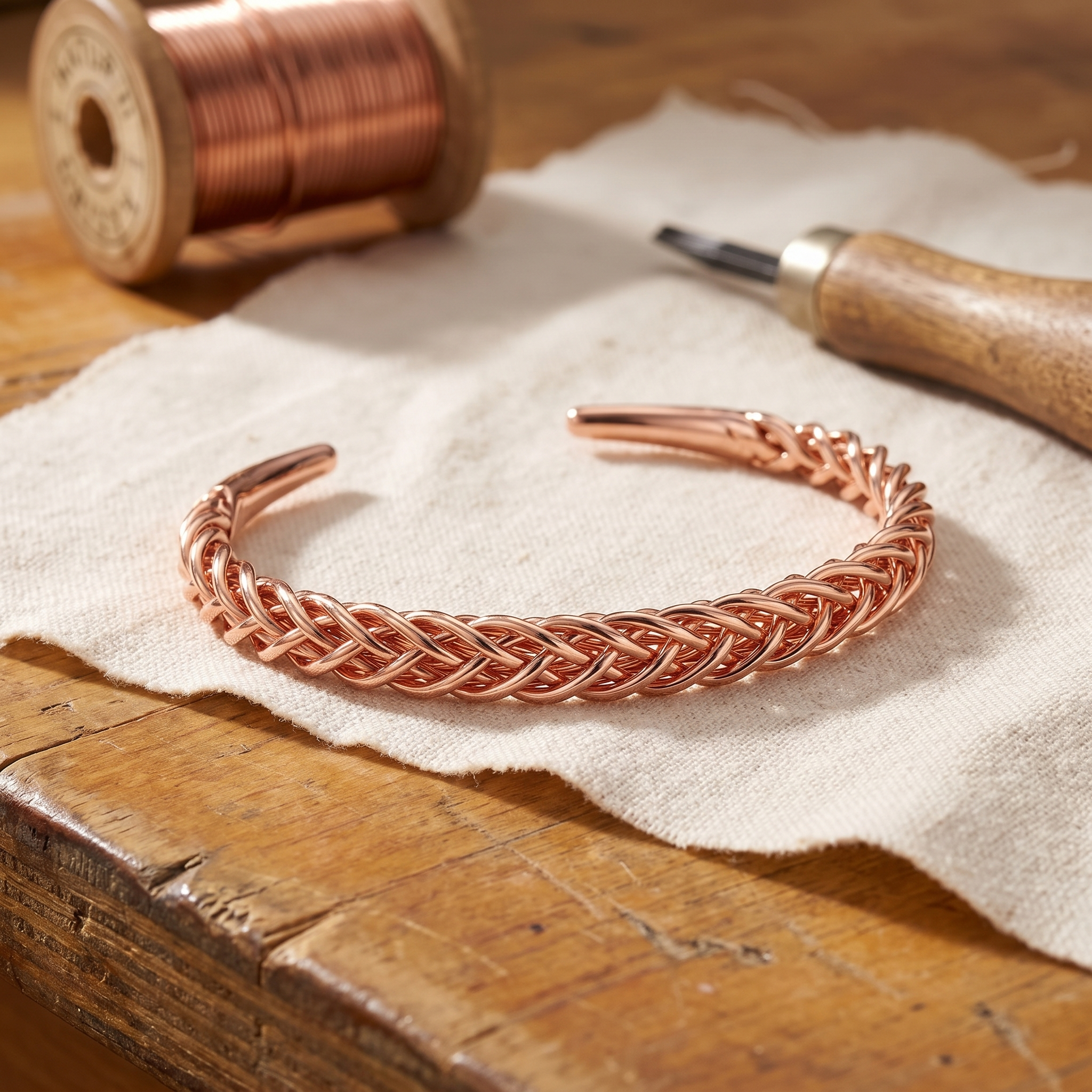 Vera's Fox Copper Bracelet