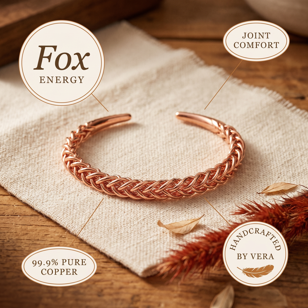 Vera's Fox Copper Bracelet