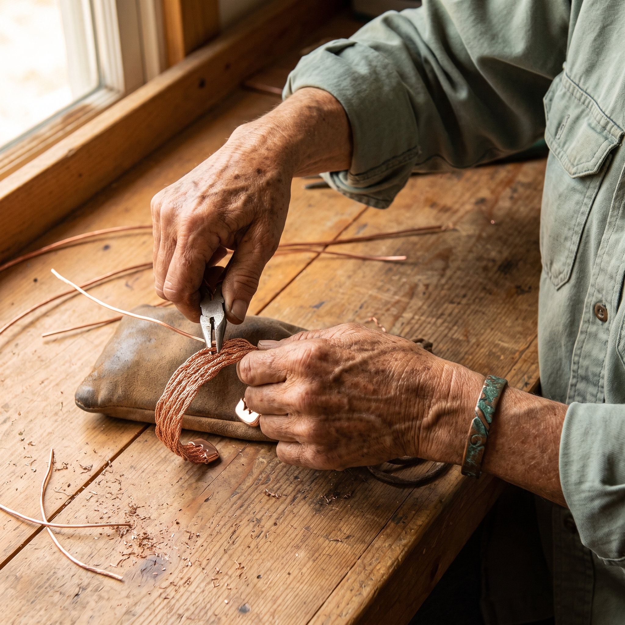 Vera's Elk Copper Bracelet