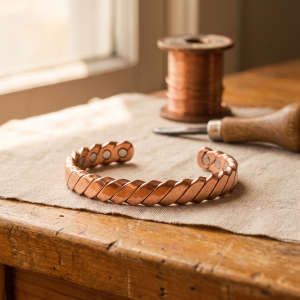 Vera's Moss Copper Bracelet