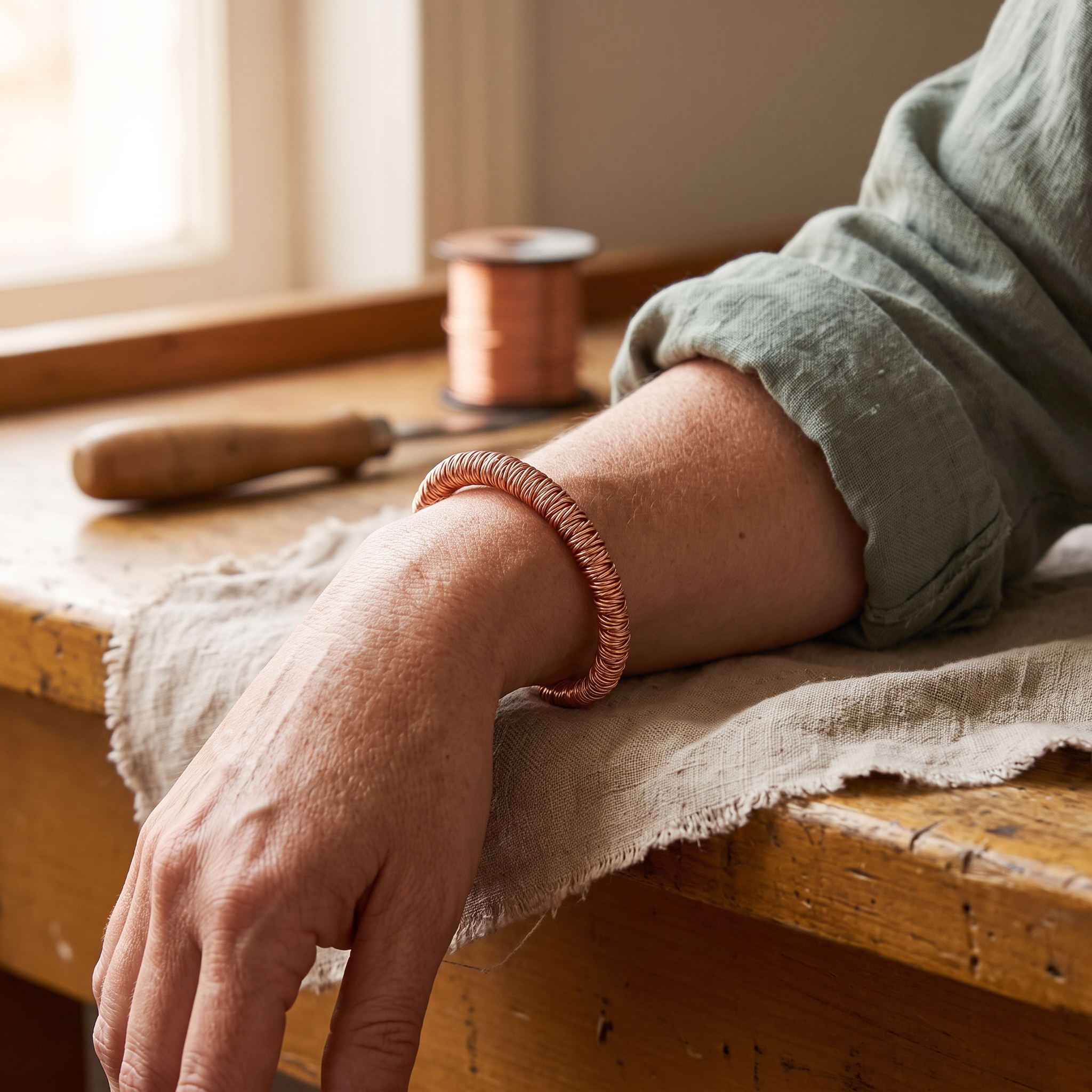 Vera's Fjord Copper Cuff