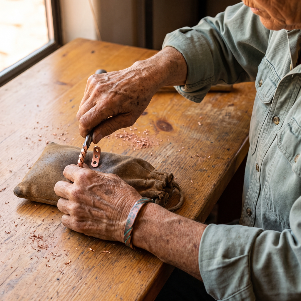 Vera's Bough Copper Bracelet