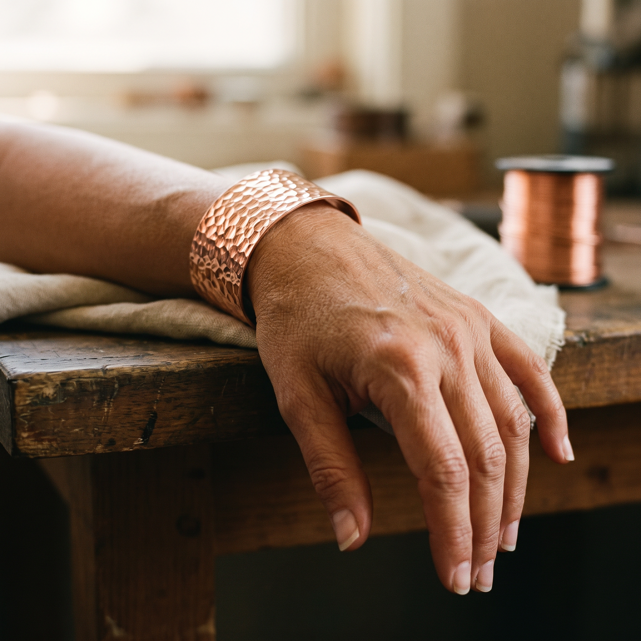 Vera's Forge Copper Bracelet