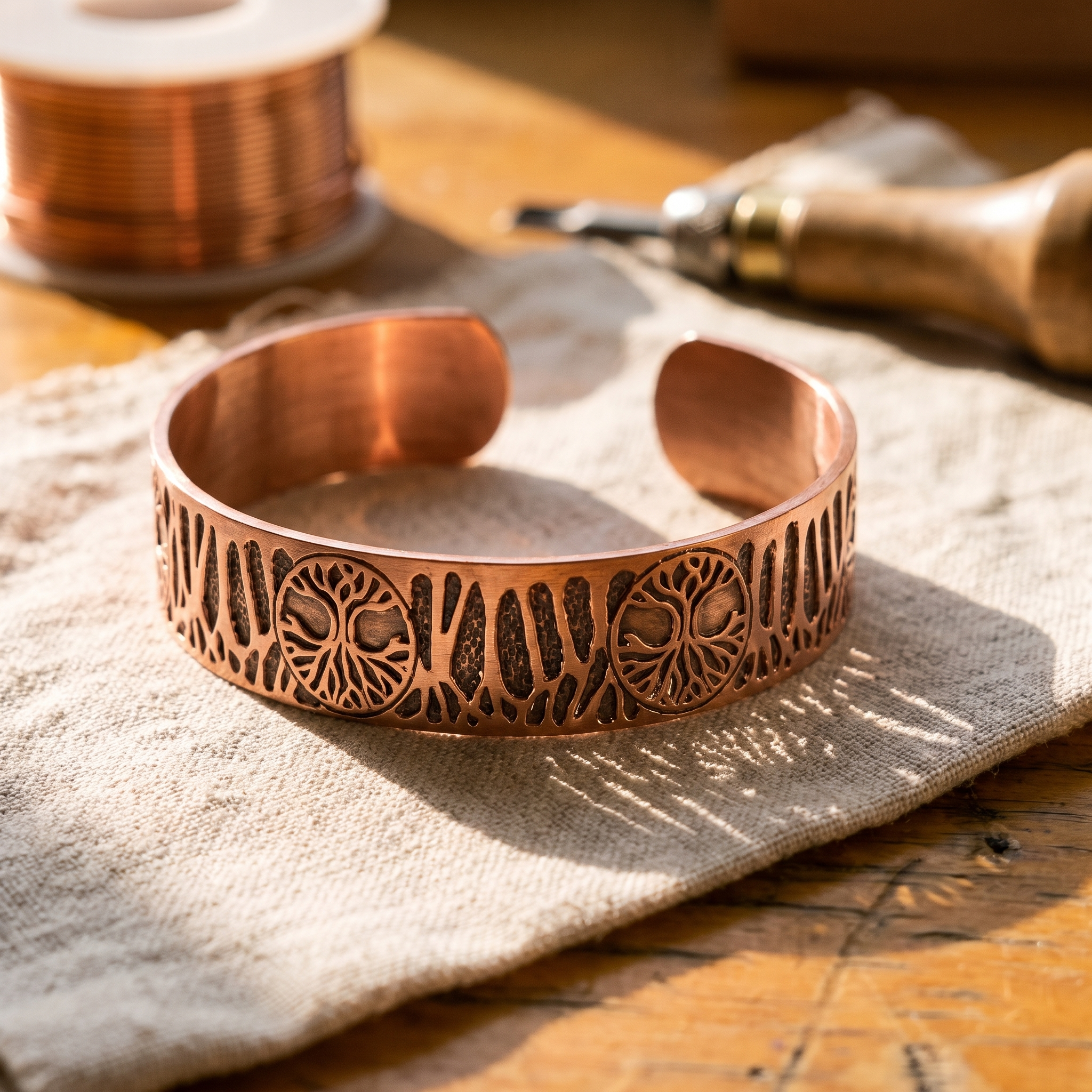 Vera's Vine Copper Bracelet