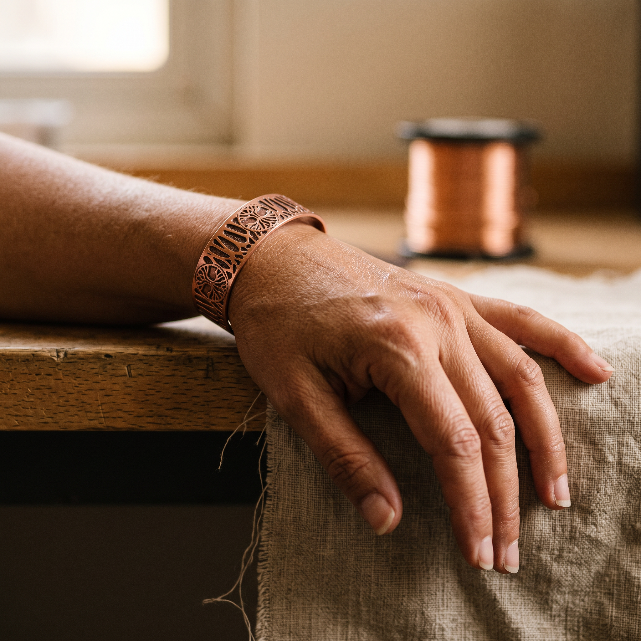 Vera's Vine Copper Bracelet