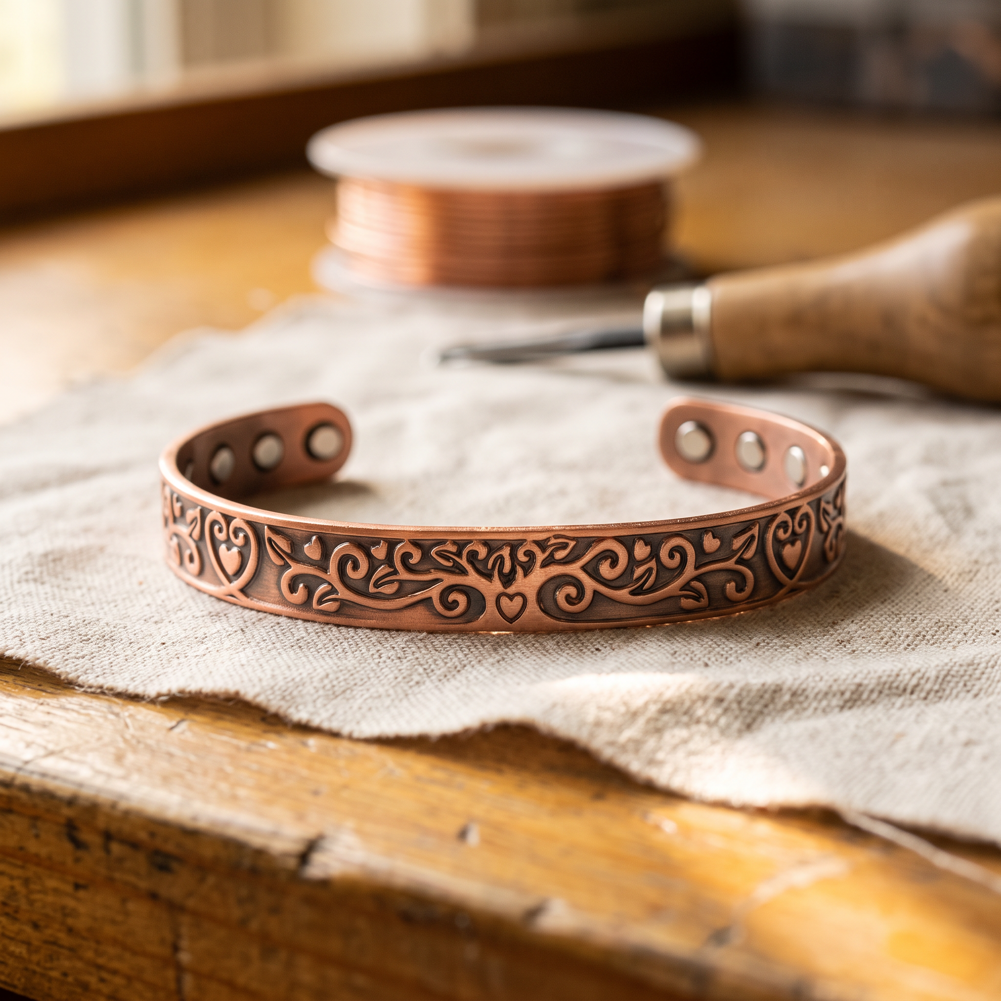 Vera's Tide Copper Bracelet