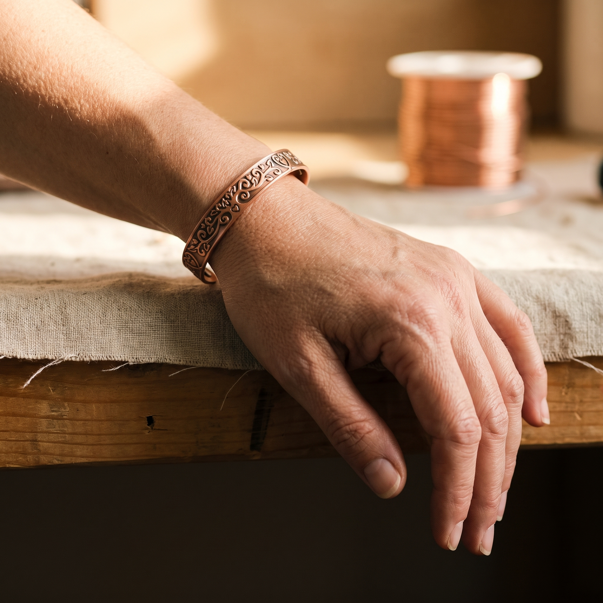 Vera's Tide Copper Bracelet