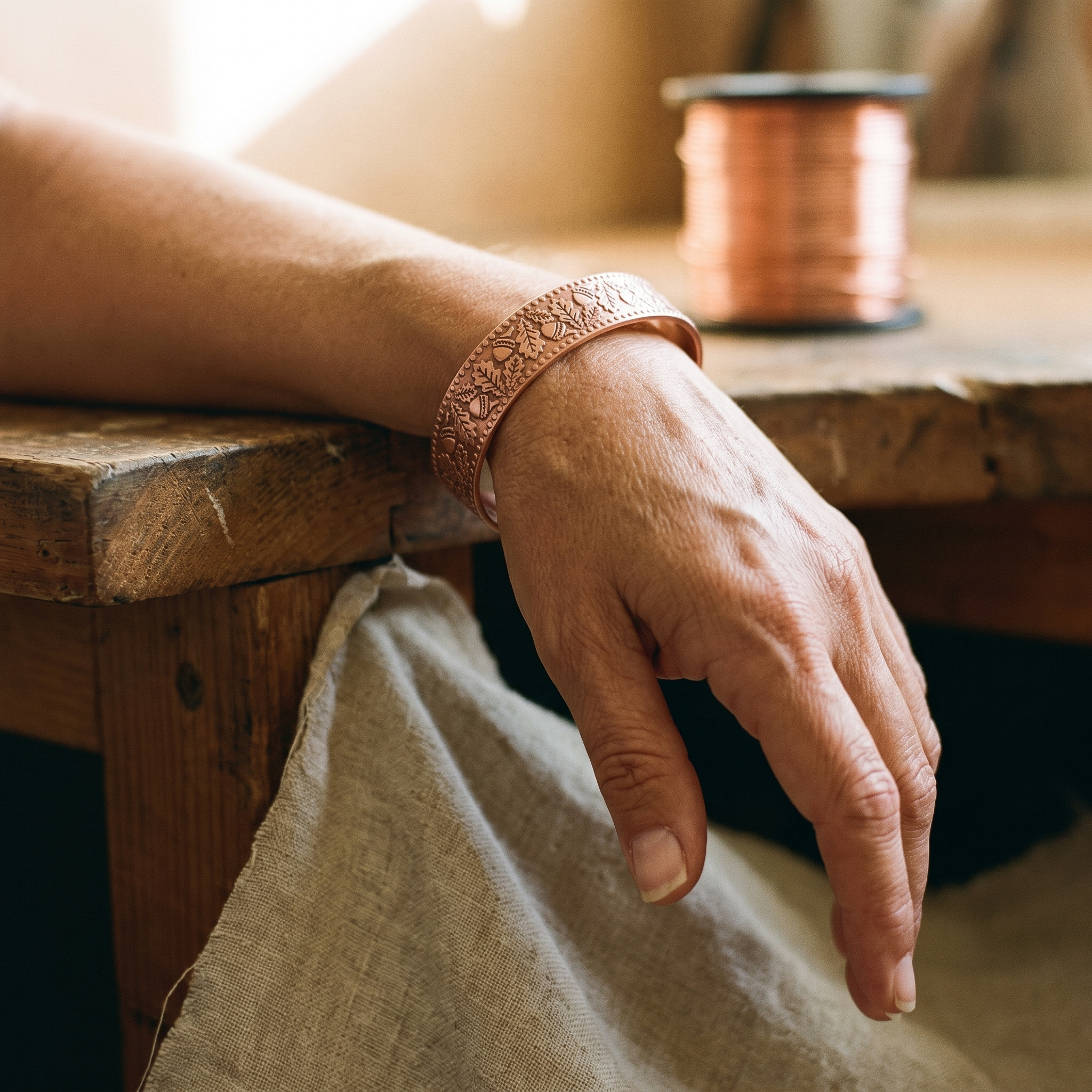 Vera's Timber Copper Bracelet
