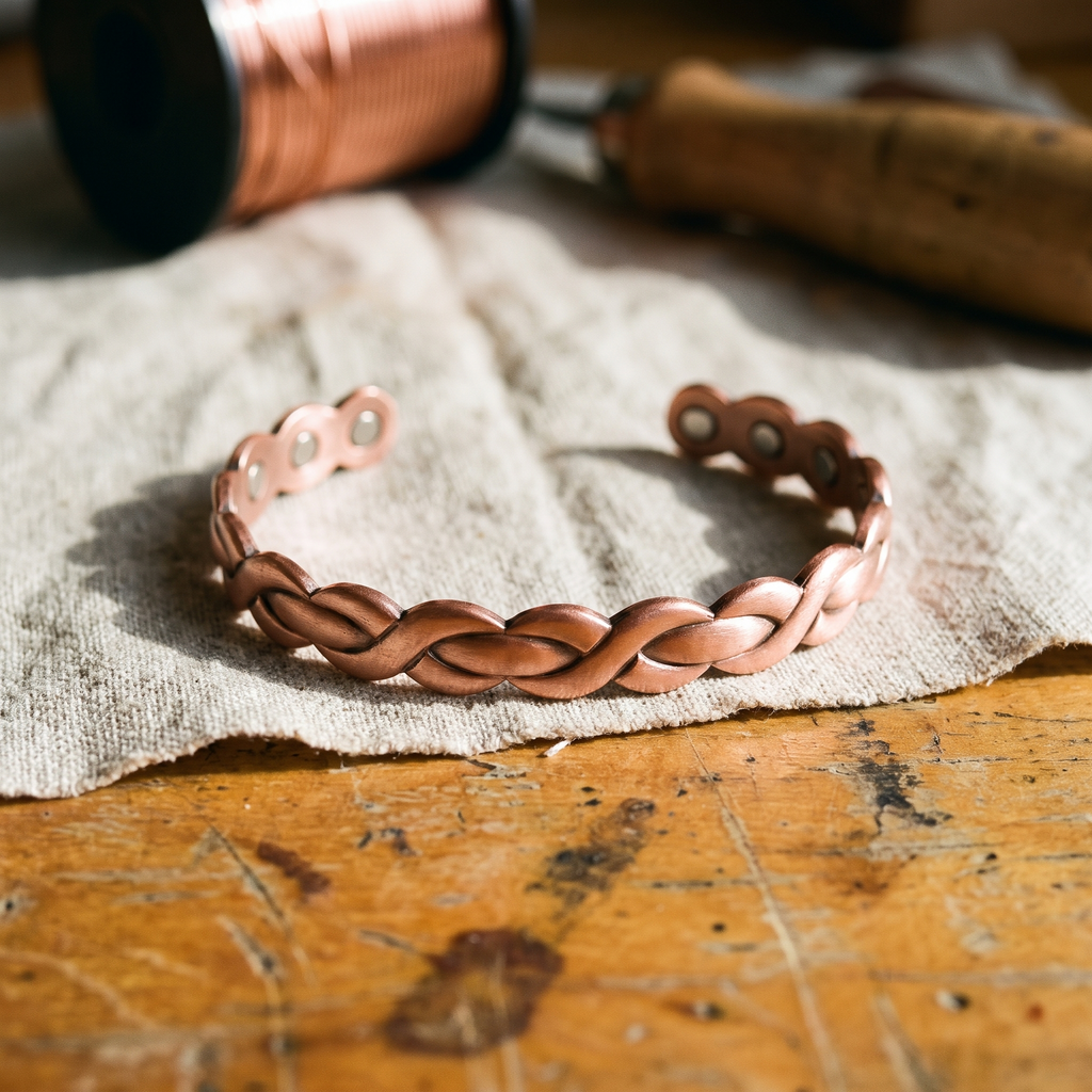 Vera's Loom Copper Bracelet