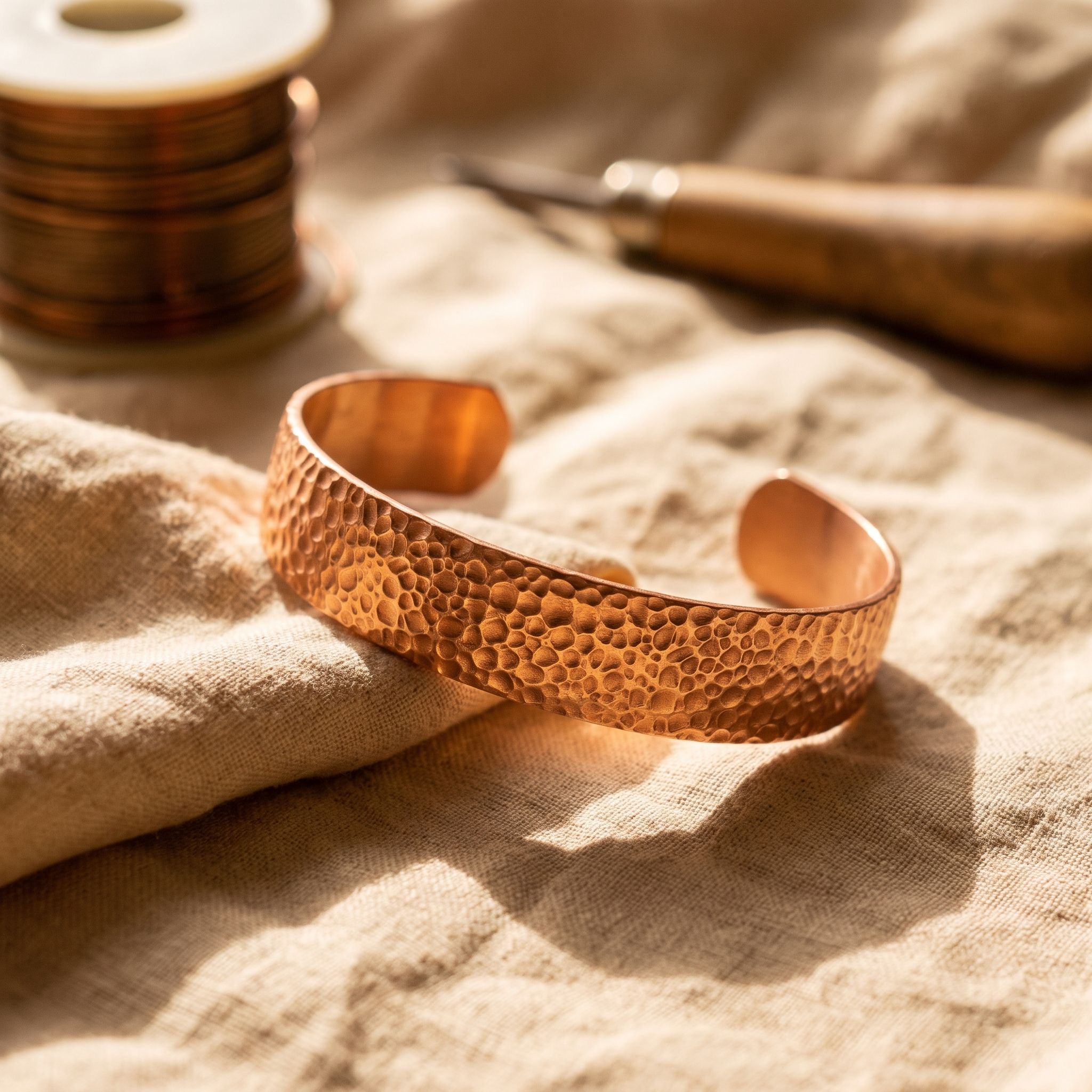 Vera's Stone Copper Bracelet
