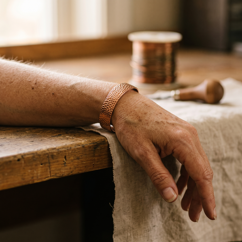 Vera's Stone Copper Bracelet