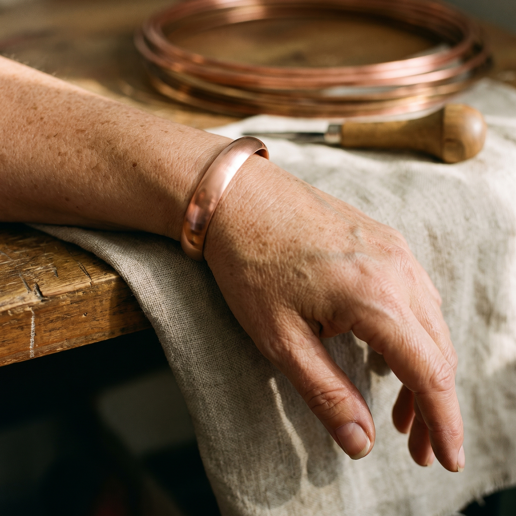 Vera's Tide Copper Bracelet