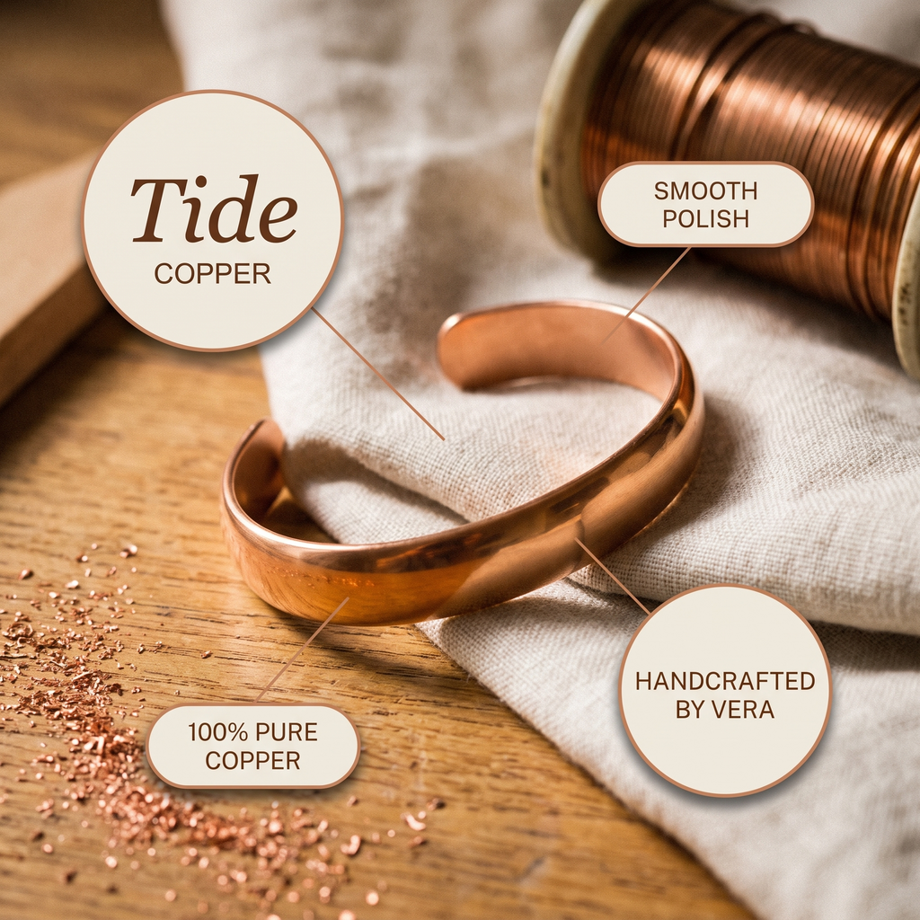 Vera's Tide Copper Bracelet
