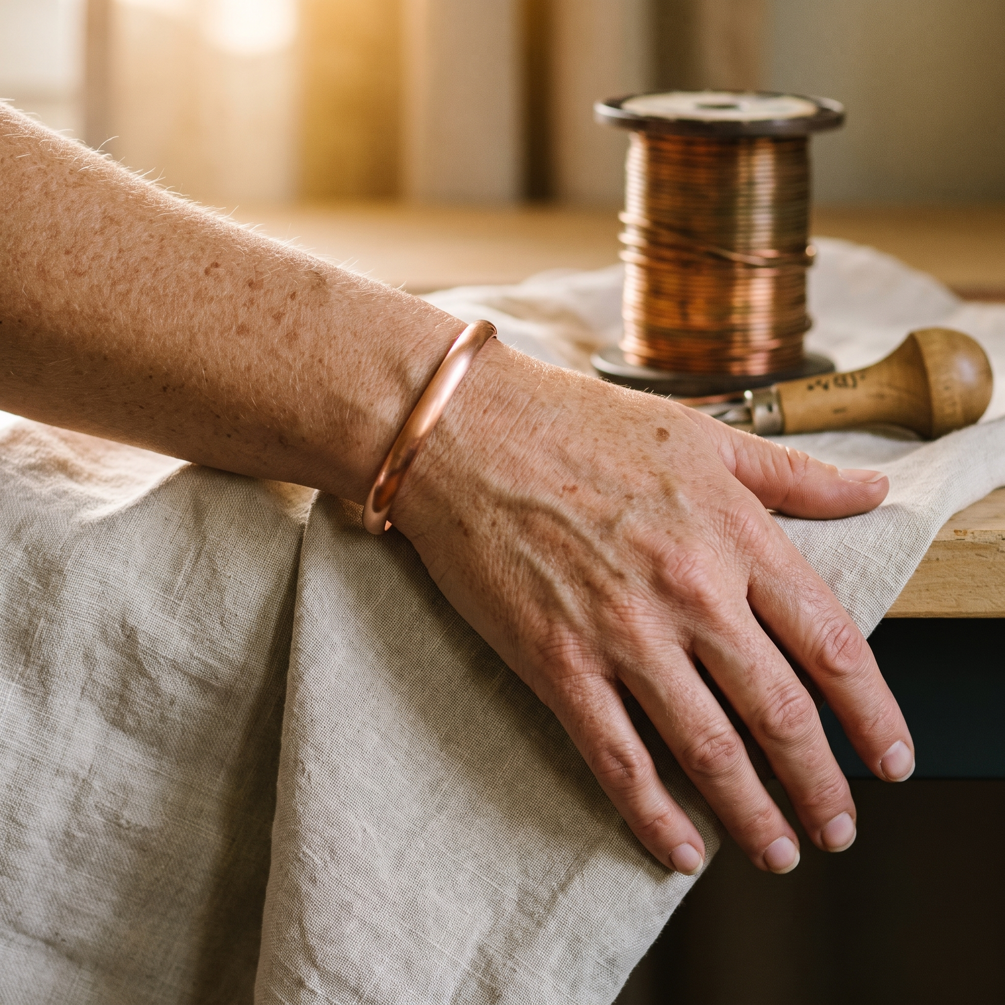 Vera's Flow Copper Bracelet