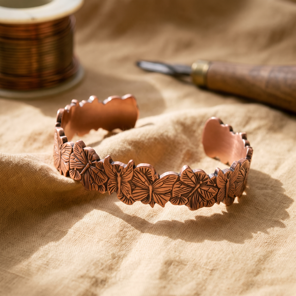Vera's Sky Copper Bracelet