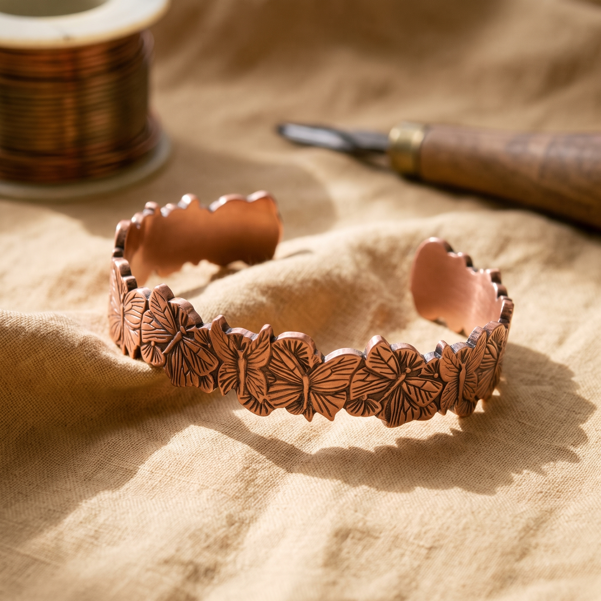 Vera's Sky Copper Bracelet