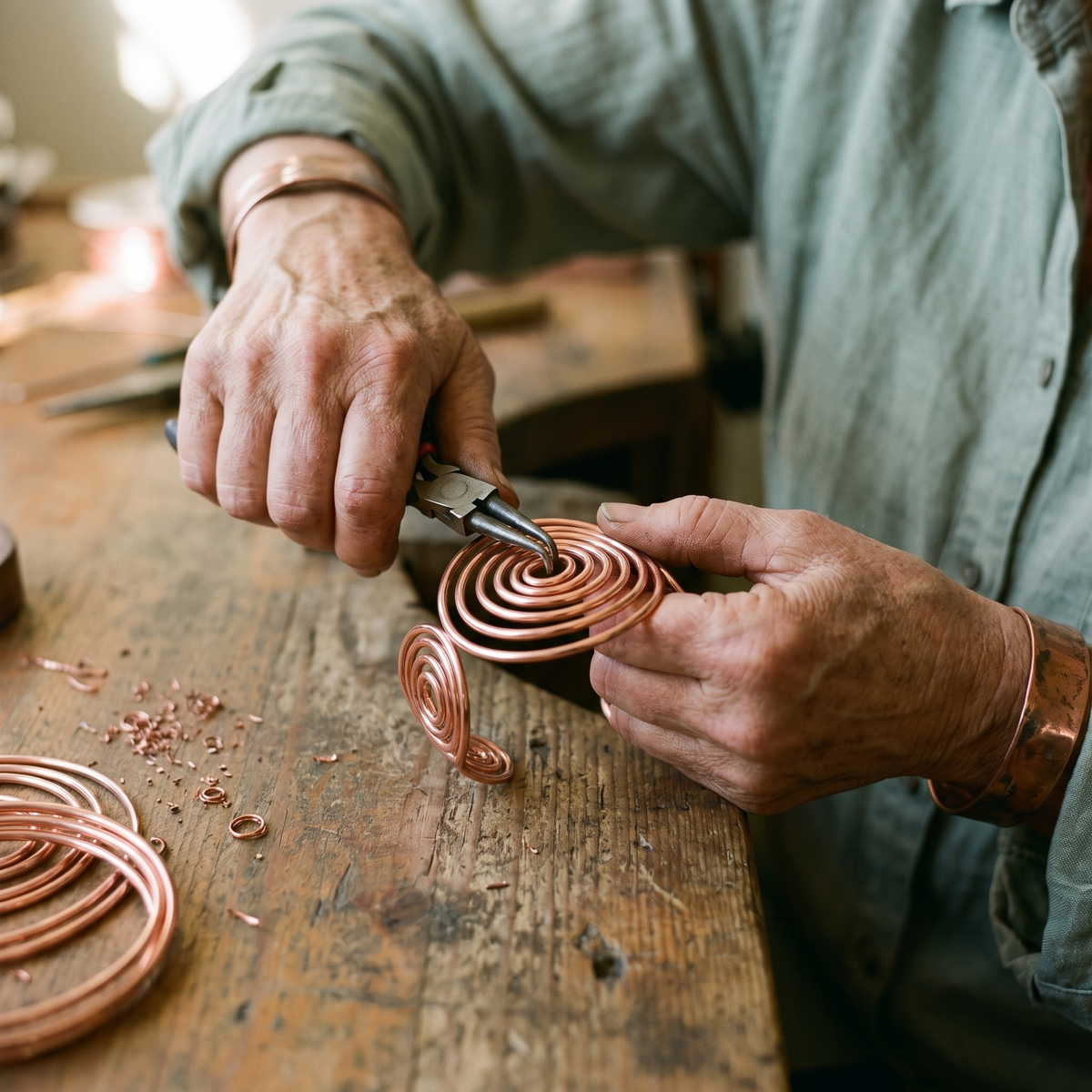 Vera's Tide Copper Bracelet